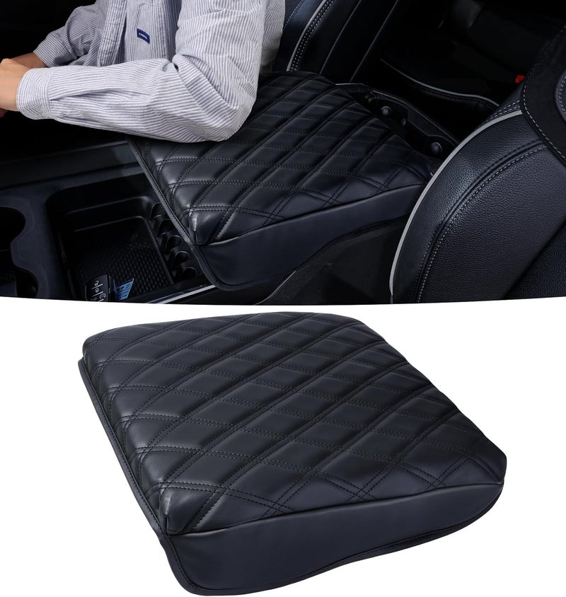 Sinvanho Center Console Cover for 2019-2025 2026 Dodge Ram 1500/2500/3500 Accessories Armrest Cover Cushion PU Leather Middle Console Cover Pad Anti-Scratch (Bucket Seat Only) - Image 1